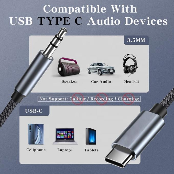 DAC USBタイプCから3.5mmオーディオジャック 男性ケーブル AUX ヘッドフォン ドングル アダプター Pixel Google 2