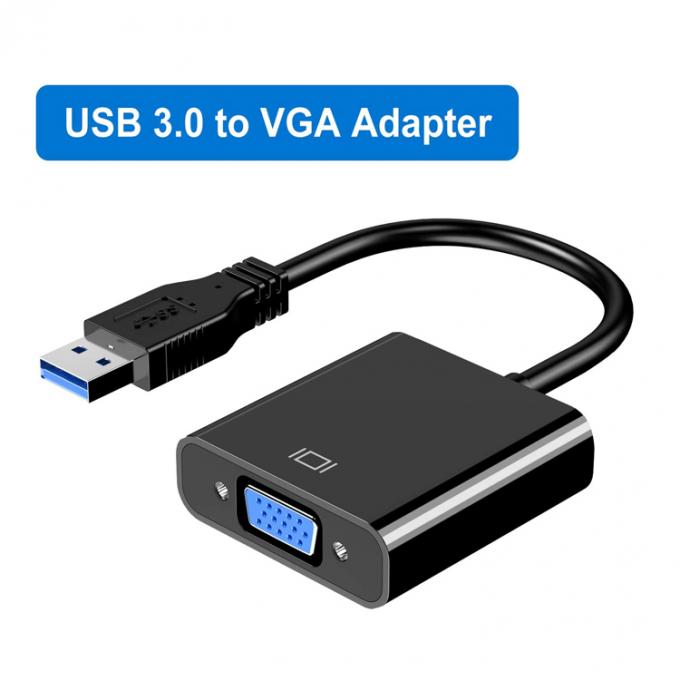 マルチディスプレイビデオコンバーター USB 3.0 から VGA アダプター PC ラップトップ モニター プロジェクター HDTV 0