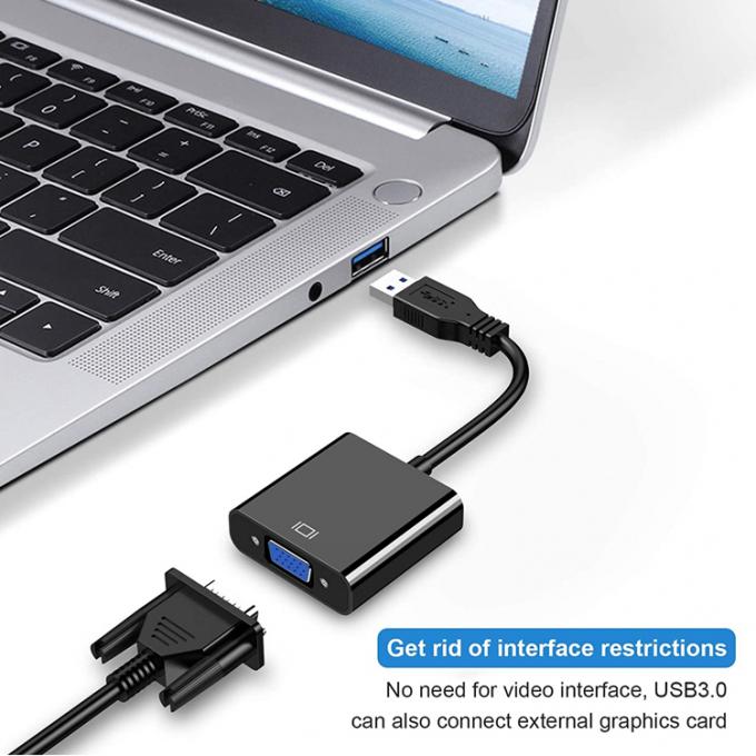 マルチディスプレイビデオコンバーター USB 3.0 から VGA アダプター PC ラップトップ モニター プロジェクター HDTV 4