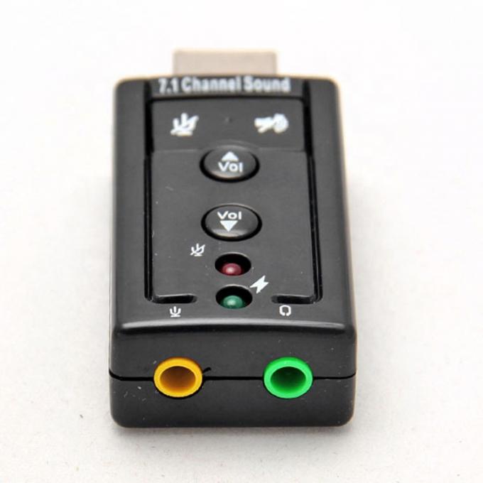 プラグ&プレイ オーディオ マイク スタジオ USB 外部 サウンド カード アダプタ 2