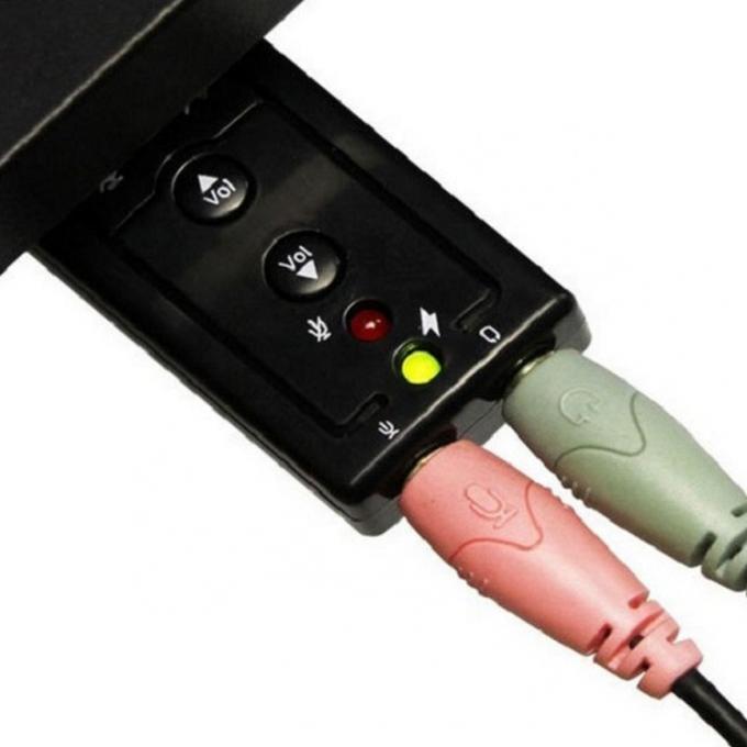 プラグ&プレイ オーディオ マイク スタジオ USB 外部 サウンド カード アダプタ 4