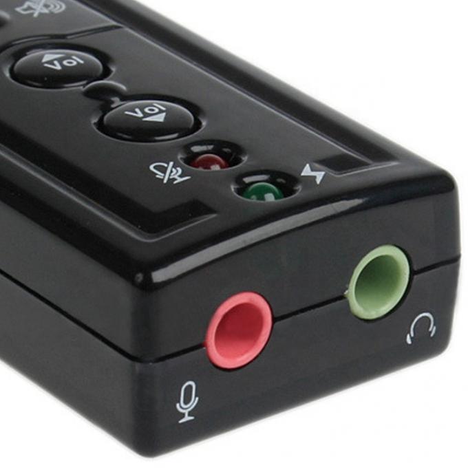 プラグ&プレイ オーディオ マイク スタジオ USB 外部 サウンド カード アダプタ 3