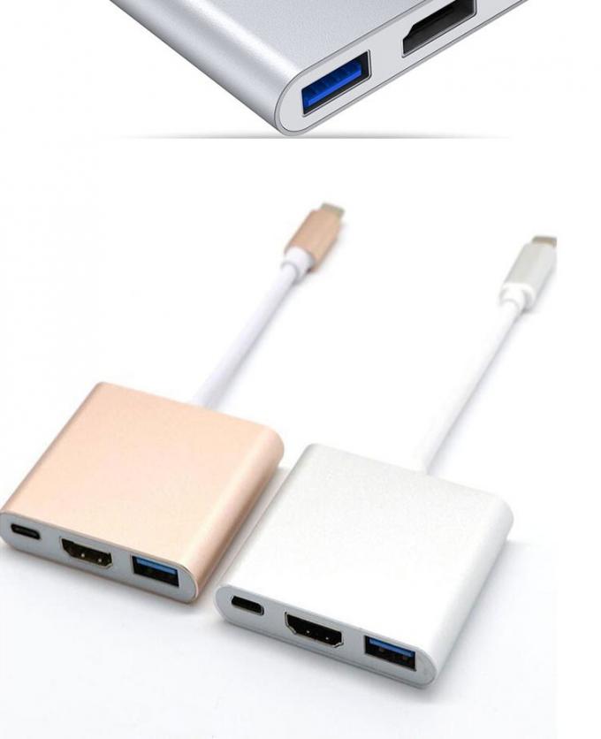 3 in 1 PD 充電 4K 1080P USB Type C OTG ドッキングステーションハブアダプタ 6