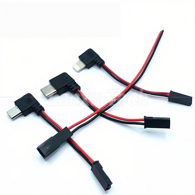 90度 右角 USB 8ピン マイクロタイプ C から JST SYP 接続ケーブル バイクライダーのための磁気携帯電話ホルダー 1