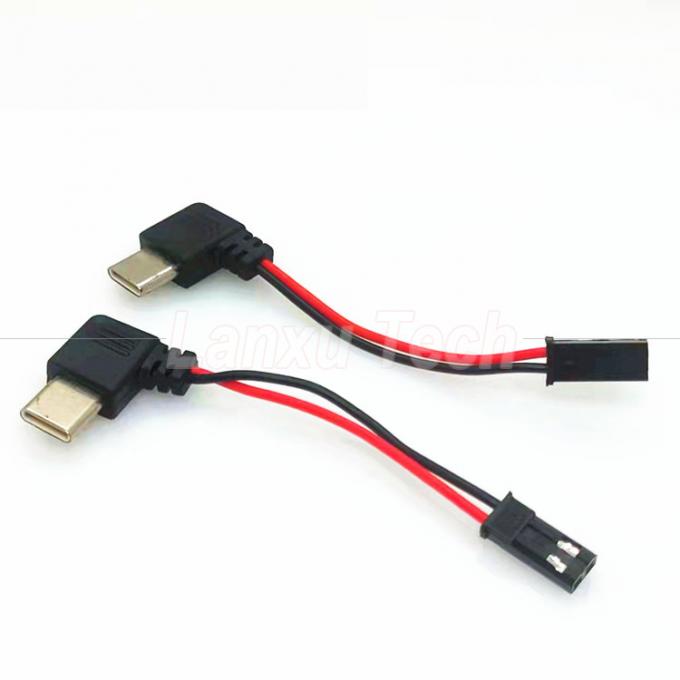 90度 右角 USB 8ピン マイクロタイプ C から JST SYP 接続ケーブル バイクライダーのための磁気携帯電話ホルダー 2