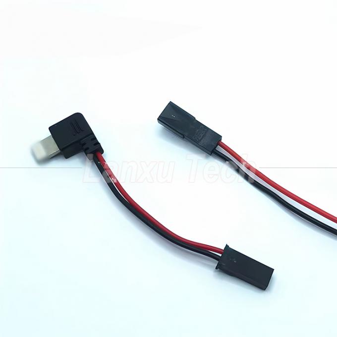 90度 右角 USB 8ピン マイクロタイプ C から JST SYP 接続ケーブル バイクライダーのための磁気携帯電話ホルダー 4