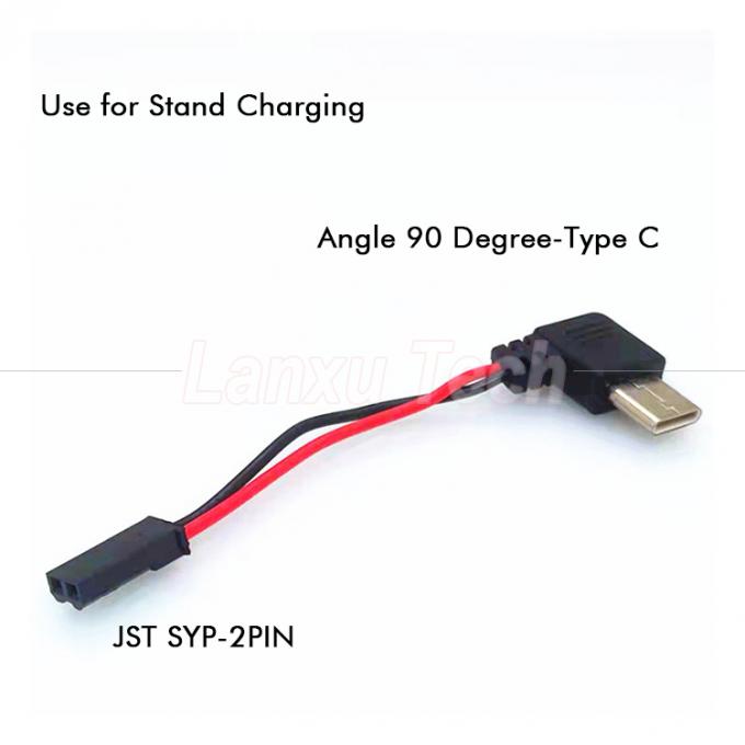 90度 右角 USB 8ピン マイクロタイプ C から JST SYP 接続ケーブル バイクライダーのための磁気携帯電話ホルダー 3