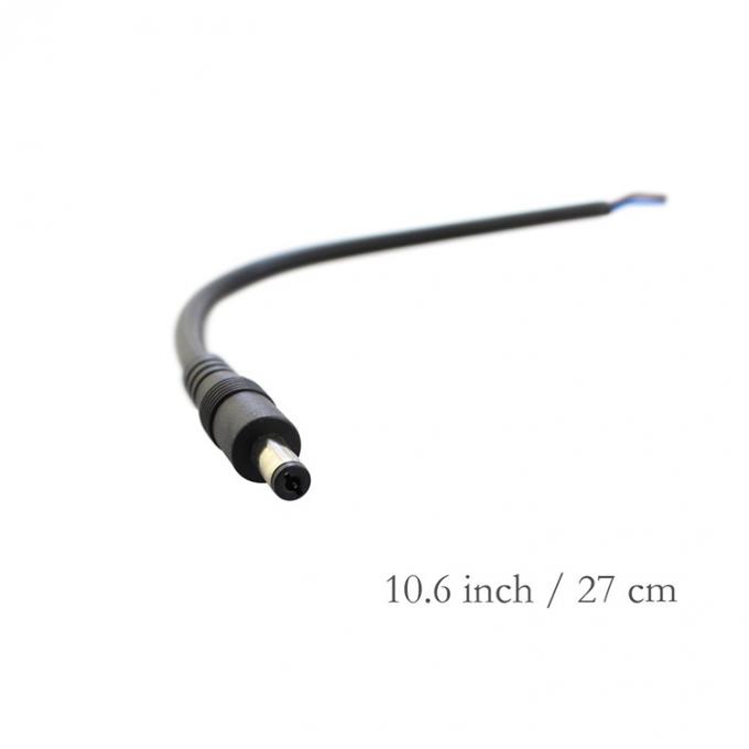 カスタム DC 男性 女性 バレル ジャック 2.1x5.5mm オープンピッグテール DC 電源ケーブル 4