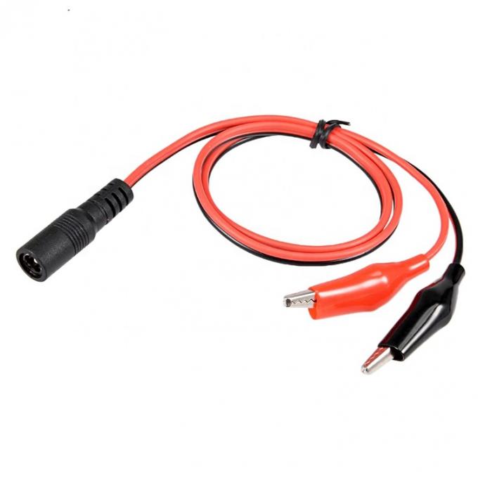 5.5x2.1mm DC 女性からダブルアライガタークリップ 電源試験アダプターケーブル 0