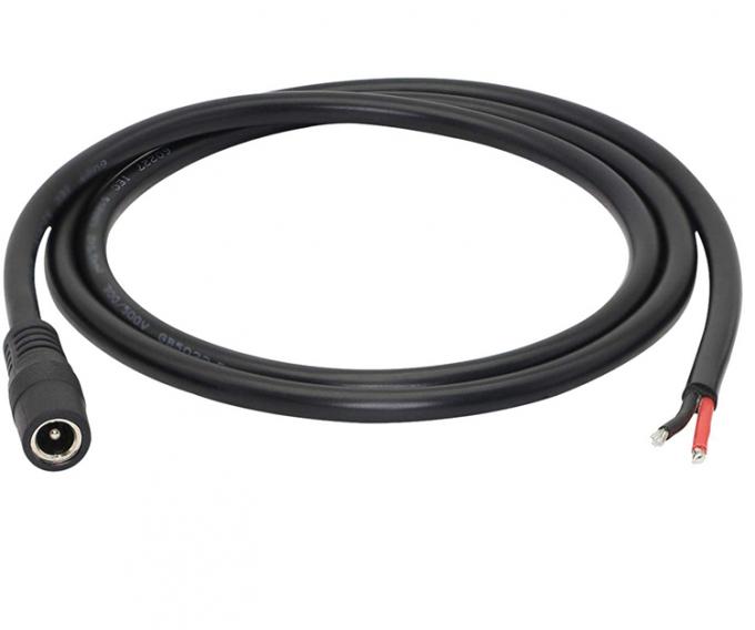 CUSTOM DC供給入力ジャック 2.1x5.5mm 男性 女性ソケットバレルコネクタを開けるDCピグテール電源ケーブル 2