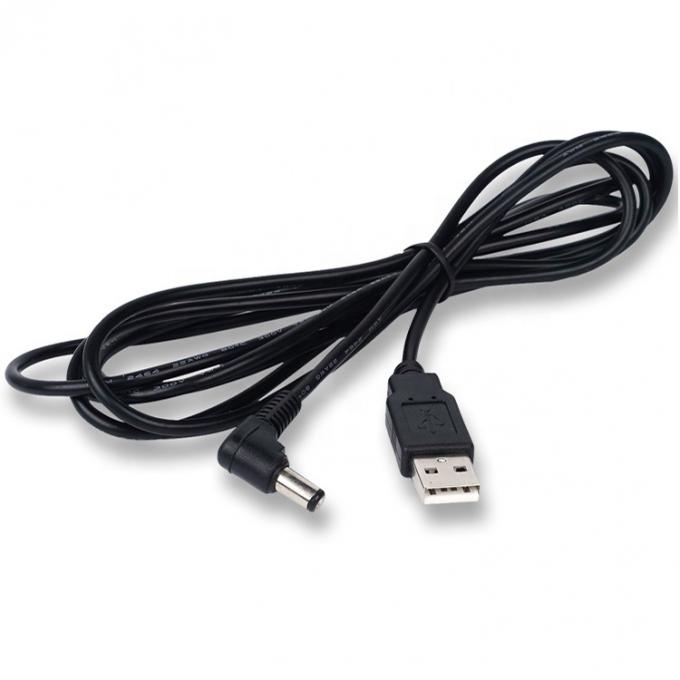 カスタムUSB 男性から右角 5.5 X 2.1mm 2.5 3.5 1.35 コネクタ 男性 DCケーブル 2