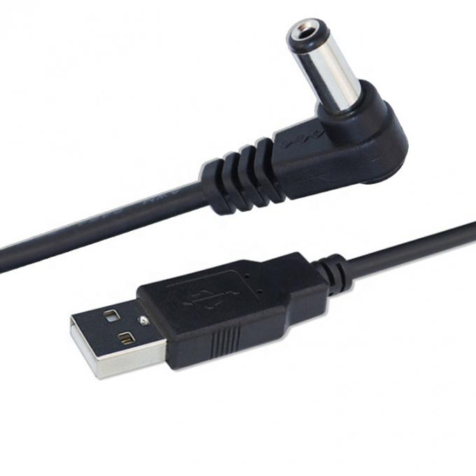 カスタムUSB 男性から右角 5.5 X 2.1mm 2.5 3.5 1.35 コネクタ 男性 DCケーブル 3