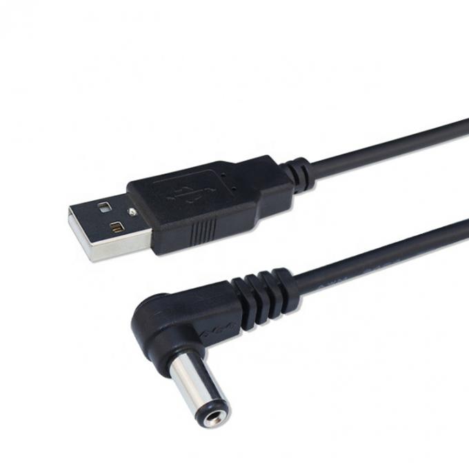 カスタムUSB 男性から右角 5.5 X 2.1mm 2.5 3.5 1.35 コネクタ 男性 DCケーブル 6