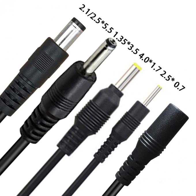 カスタム 5V 1A 2A 男性から男性 女性 5521 5525 3.5mm DC電源延長ケーブル 2