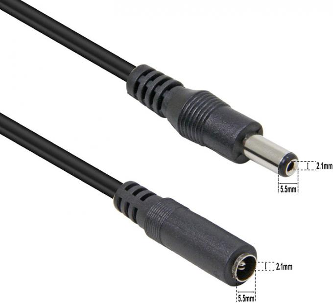 男性から女性へ 5.52x1 5.5x2.5 3.5x1.35 4.0x1.7mm DC電源延長ケーブル CCTVカメラ LEDライト 2