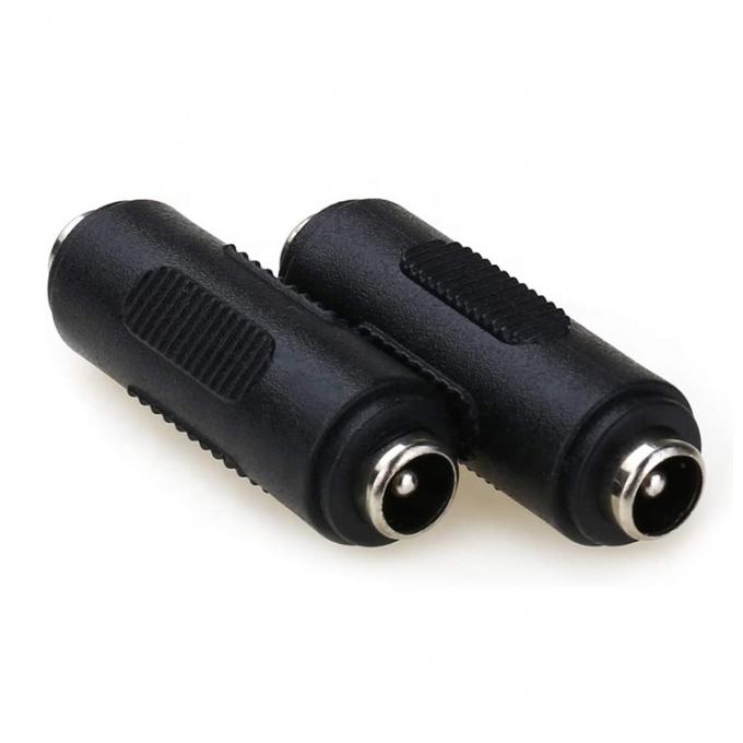 12V 24V 5.5mm X 2.1mm 女性から女性 DC ジャックソケット電源コネクタ アダプタ 3