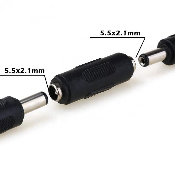 12V 24V 5.5mm X 2.1mm 女性から女性 DC ジャックソケット電源コネクタ アダプタ 0