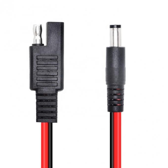 14AWG DCプラグ 5.5x2.1mm 男性からSAE 2ピンコネクタ 自動車Rv太陽光パネルの拡張ケーブル 1