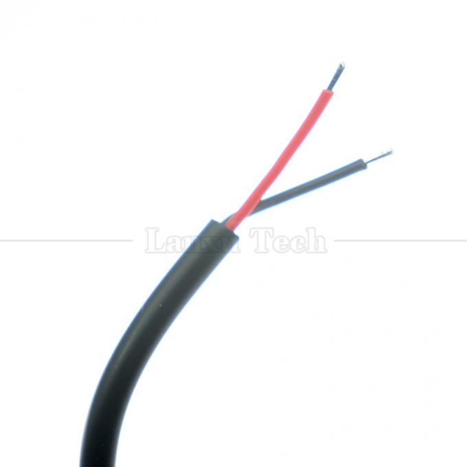 カスタマイズされたDC 女性バレルジャックプラグ 5.5x2.1mm接続器 オープン 缶詰のピグテールワイヤケーブル 6