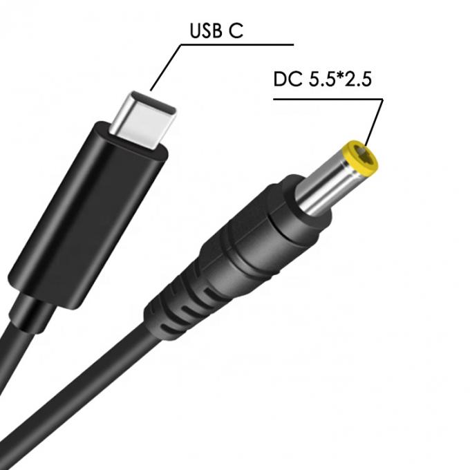 60W 20V 3A USBタイプ C PD DC ジャック電源アダプタケーブルへの充電 ラップトップ 1