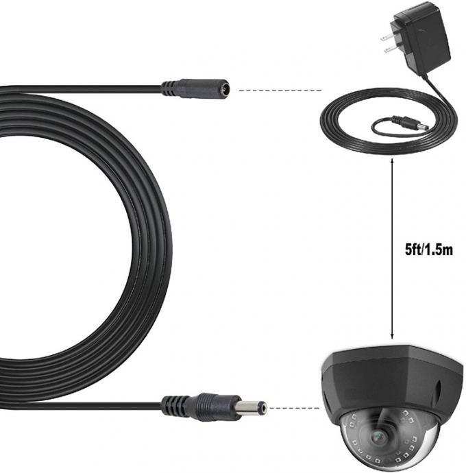 男性から女性へ 5.52x1 5.5x2.5 3.5x1.35 4.0x1.7mm DC電源延長ケーブル CCTVカメラ LEDライト 5