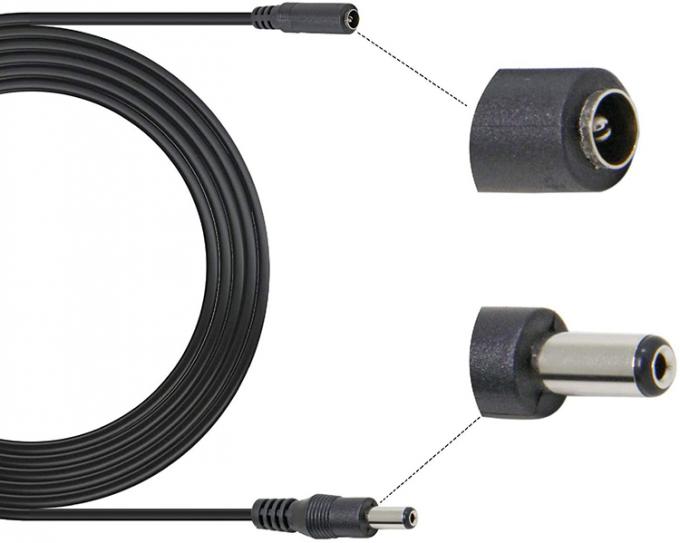 男性から女性へ 5.52x1 5.5x2.5 3.5x1.35 4.0x1.7mm DC電源延長ケーブル CCTVカメラ LEDライト 3