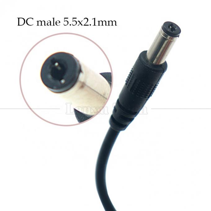 1m 3m 5m 10m 1A 2A 5A USB A 男性からDC 5.5x2.1mm 3.5 1.35 4.0 1.7 バレルジャック パワーチャージャーケーブル LED CCTV カメラ 3