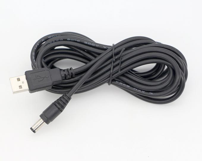 1m 3m 5m 10m 1A 2A 5A USB A 男性からDC 5.5x2.1mm 3.5 1.35 4.0 1.7 バレルジャック パワーチャージャーケーブル LED CCTV カメラ 8