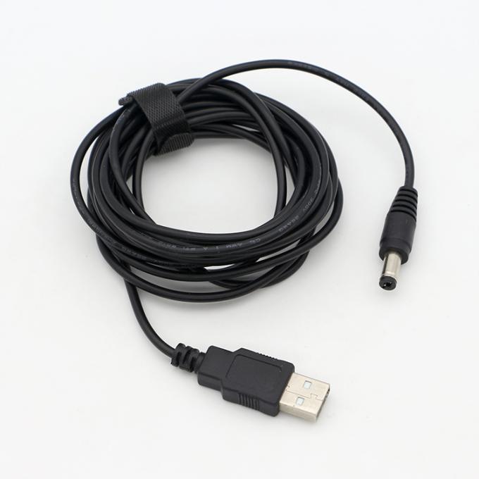 1m 3m 5m 10m 1A 2A 5A USB A 男性からDC 5.5x2.1mm 3.5 1.35 4.0 1.7 バレルジャック パワーチャージャーケーブル LED CCTV カメラ 9