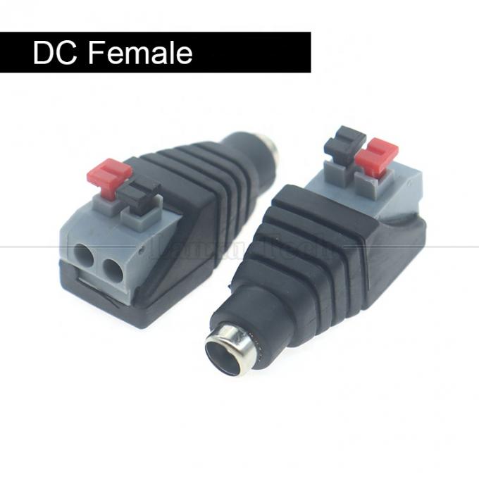 5V 12V 溶接式プレスボタン DC 5.5*2.1mm 男性 女性 バレル ジャック 2p ワイヤー ケーブル ケーブルコネクタ LED ストライプカメラ 0