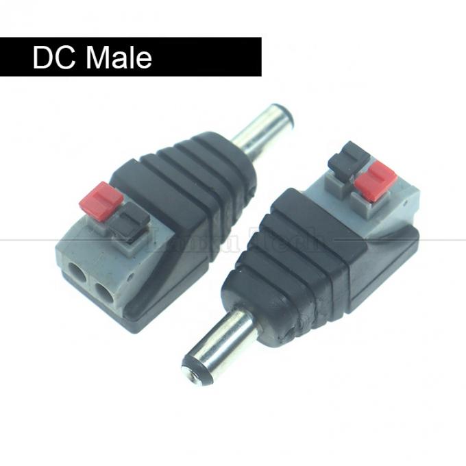 5V 12V 溶接式プレスボタン DC 5.5*2.1mm 男性 女性 バレル ジャック 2p ワイヤー ケーブル ケーブルコネクタ LED ストライプカメラ 1