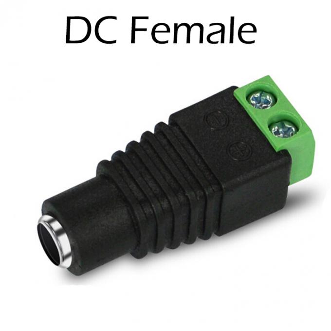 溶接式 12v 24v 5.5x2.5mm 5.5x2.1mm 女性 DC 電源プラグ接続 ジャック アダプター CCTVカメラ用 LED ストライプライト 4