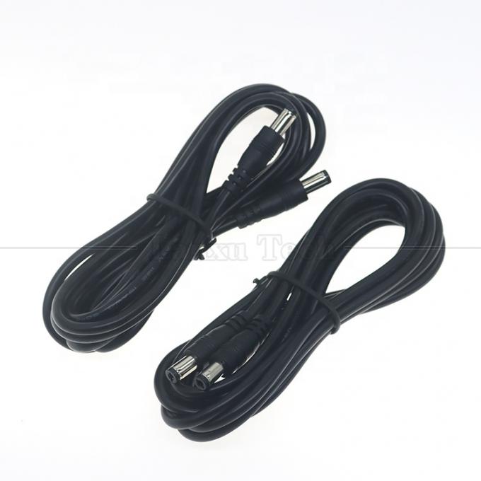 カスタム 16AWG 18 20 22 24 26 28 AWG 男性から男性 5.5x2.1mm 5.5x2.5mm 3.5x1.35mm 12V DCプラグ電源延長ケーブル CCTV 4
