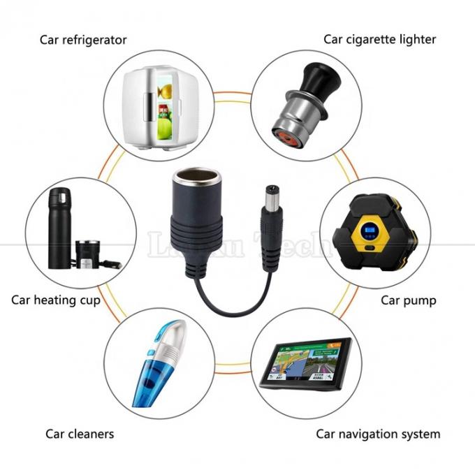 120W 12V 10A 自動車タバコ点灯器 女性ソケットからDC 男性 5.5mm x 2.1mm 電源充電ケーブル 5