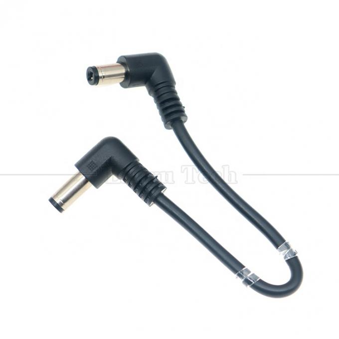 12V 24V 男性から男性DC角プラグジャックコネクタ 5.5*2.1mm電源延長ケーブル 1