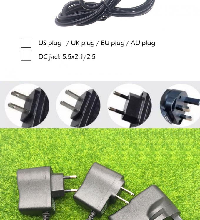 アメリカ合衆国 EU イギリス AU プラグ ACから5V 9V 12V DC 5.5x2.1mm 2.5 ジャック電源アダプター 1