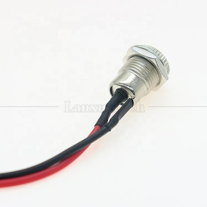 10cm 18AWG 5A パネルマウント DC 099 女性ソケット 5.5x2.1mm 2.5mm メタルスレッド接続器 3