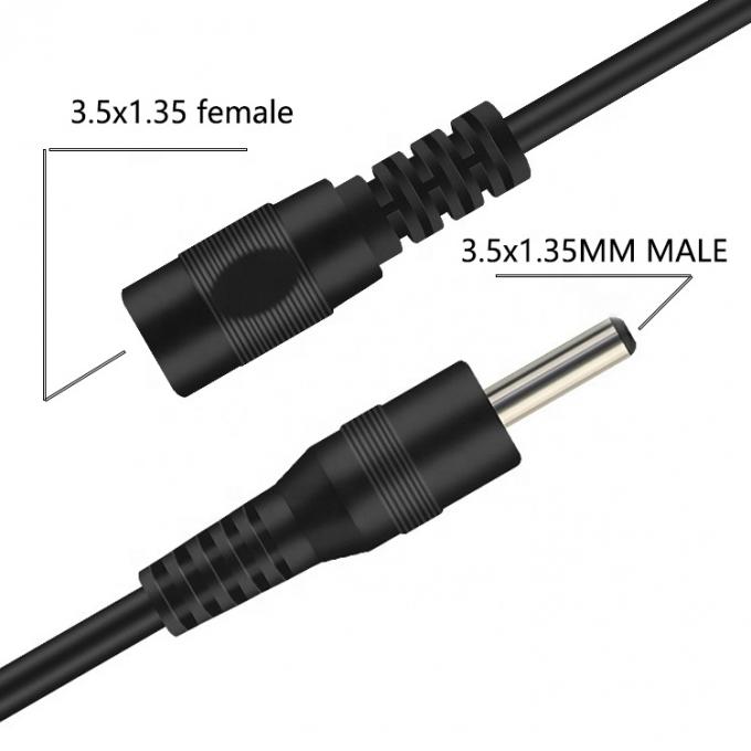 男性から女性へ 3.5 1.35mm DC電源延長ケーブル CCTVカメラ電源バンク 2