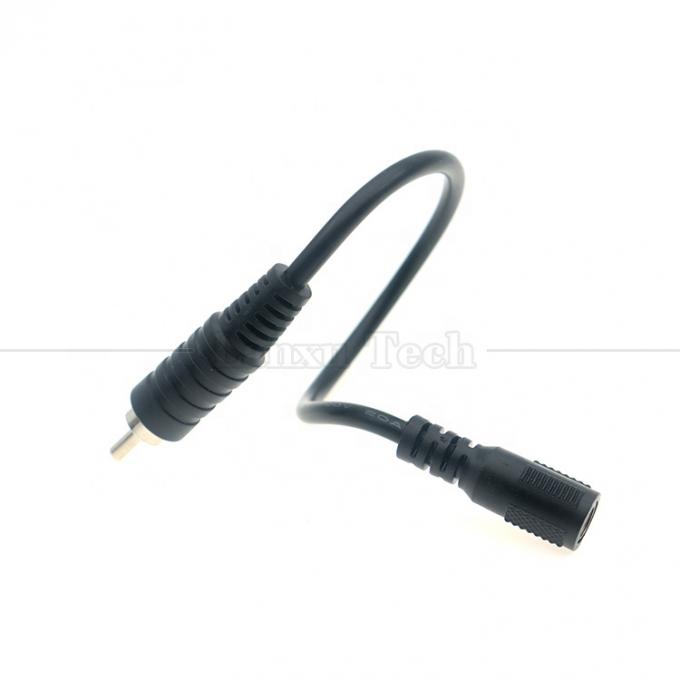 RCA 男性からDC 5.5x2.5mm 5.5x2.1mm 女性プラグバレルジャック 12V DCペダル電源ケーブル 2