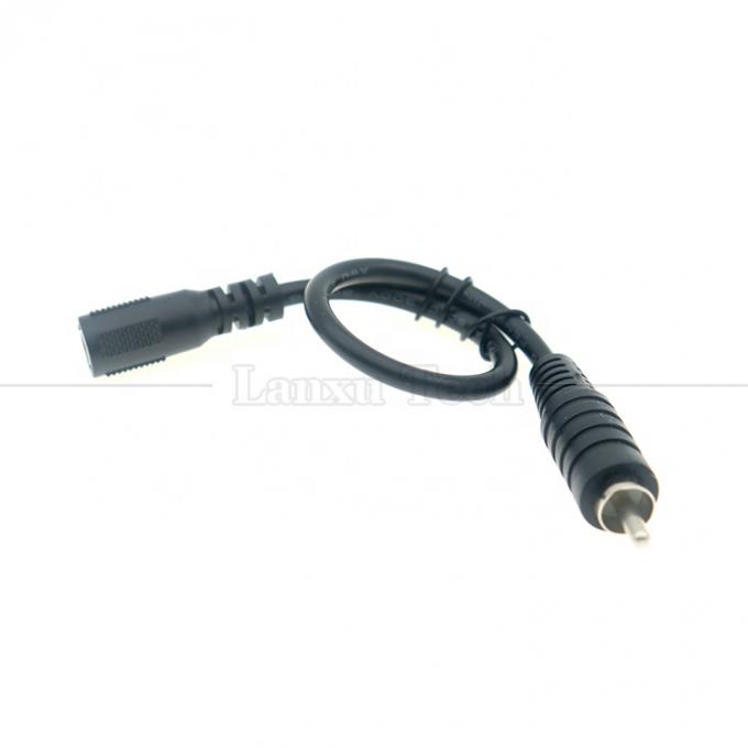 RCA 男性からDC 5.5x2.5mm 5.5x2.1mm 女性プラグバレルジャック 12V DCペダル電源ケーブル 4
