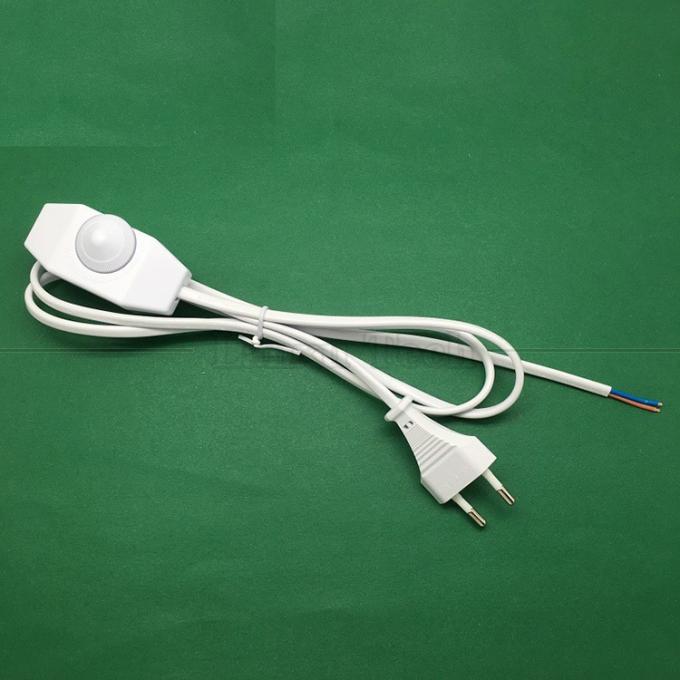 1.8m EUプラグ ON OFF LEDディマーコントローラー アダプタ AC電源延長ケーブル テーブルランプ 4