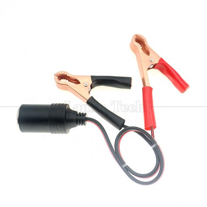 12V バッテリー アリガター クリップ クランプ 車 煙草点灯器 女性 ソケット アダプター 電源ケーブル 5