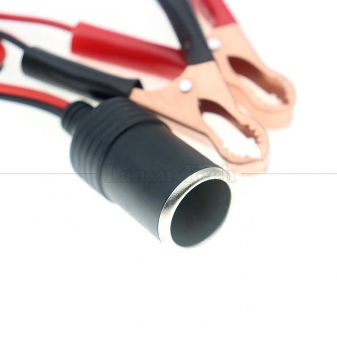 12V バッテリー アリガター クリップ クランプ 車 煙草点灯器 女性 ソケット アダプター 電源ケーブル 2