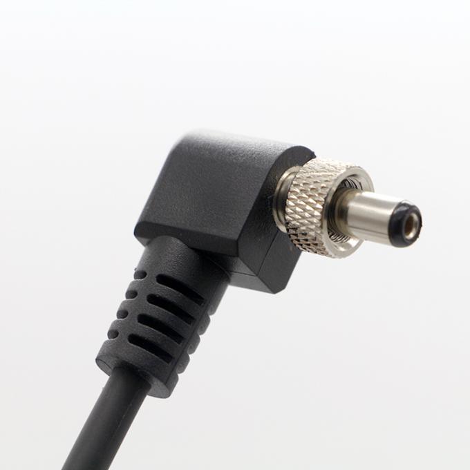 OEMスクリューロック 90度右角 5V 12V 男性から女性 5.5x2.1mm 5.5x2.5mm DC電源ケーブル 1