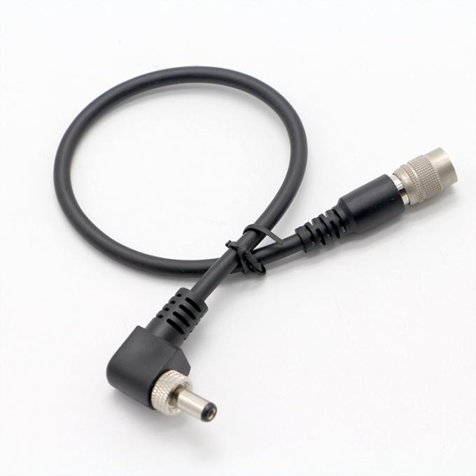OEMスクリューロック 90度右角 5V 12V 男性から女性 5.5x2.1mm 5.5x2.5mm DC電源ケーブル 5