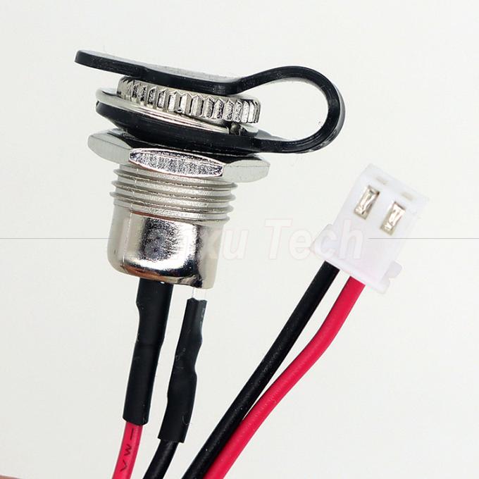 防水DC 女性ソケット 5.5x2.1mm 5.5x2.5mm ジャック DC099 から XH2.54 PH SH VH 接続ケーブル 3