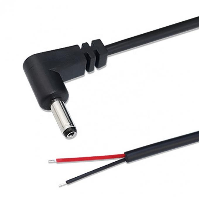90度 右角 DC ジャック 5.5x2.1mm 5.5x2.5mm 1.35x3.5mm オープンワイヤエンドピグテールケーブル 2
