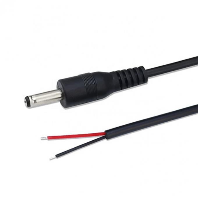 90度 右角 DC ジャック 5.5x2.1mm 5.5x2.5mm 1.35x3.5mm オープンワイヤエンドピグテールケーブル 3