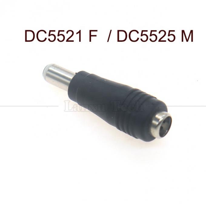 5.5x2.1mm 女性から5.5x2.5mm プラグ 男性 DC パワーバレル ジャック コンネクタ 変換アダプター 2