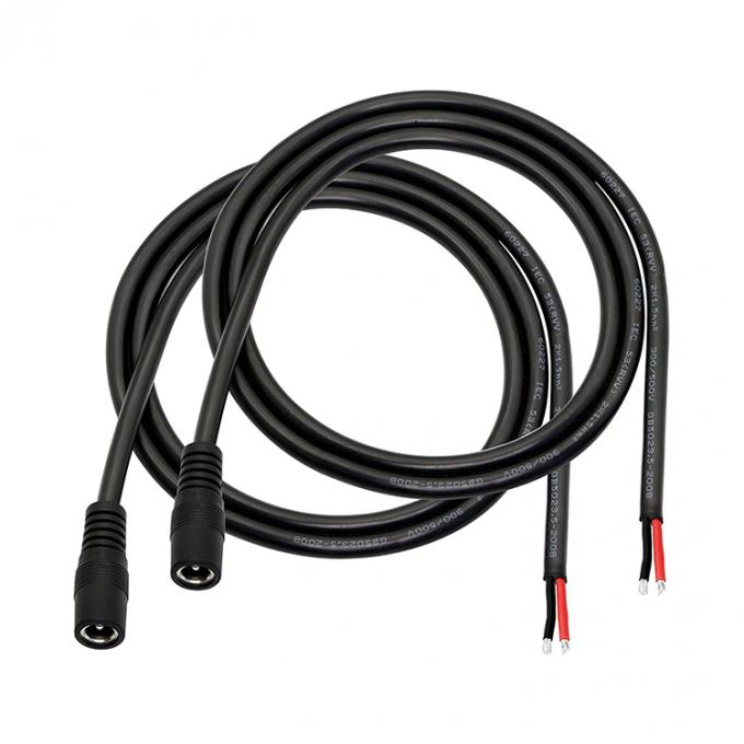 男性 女性 5.5x2.1mm 5.5x2.5mm 3.5x1.35mm DCプラグ ジャック ソケットを開ける裸のピグテールワイヤー LED CCTV セキュリティカメラのための端ケーブル 3